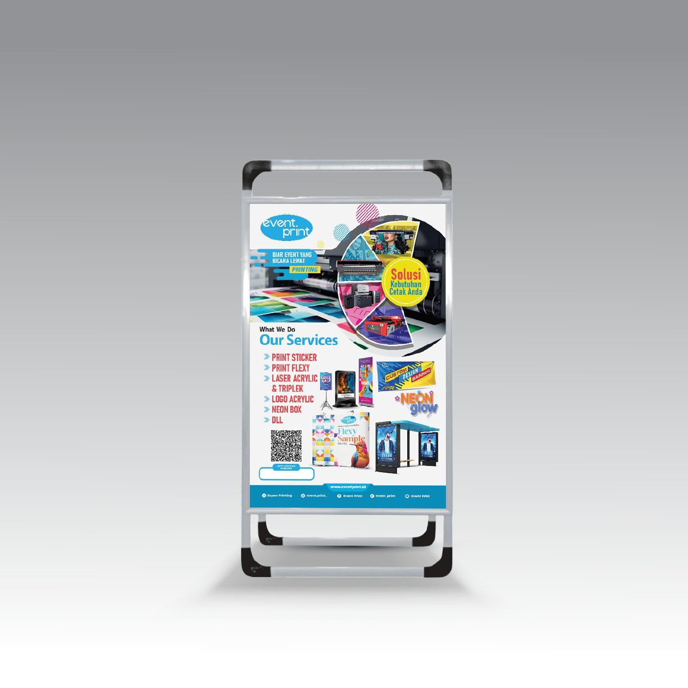 POSTER STAND ALMUNIUM 60X90 CM